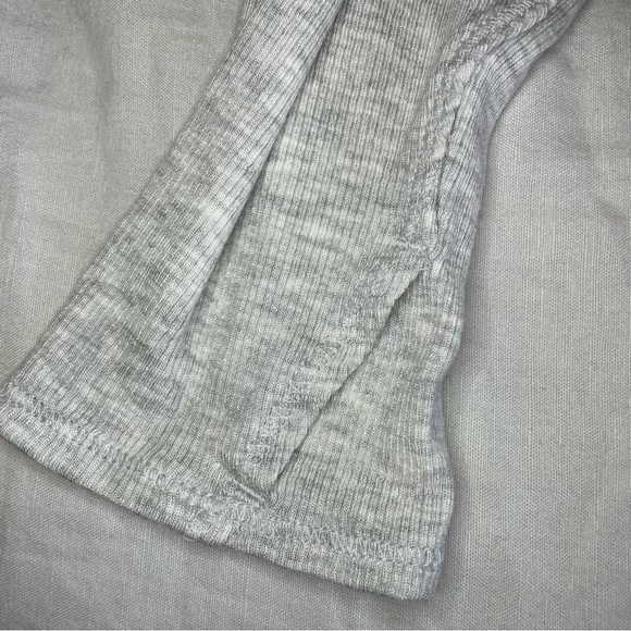 NWT Athleta Purana Wrap Sweatshirt Light Grey Heather - Picture 16 of 17